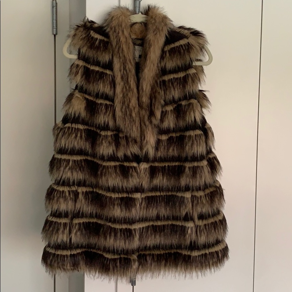 Chico’s Faux fur vest
